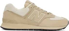 Junya Watanabe Beige & Off-White New Balance Edition 574 Classic Sneakers