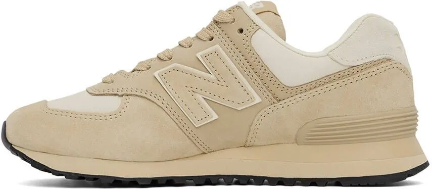 Junya Watanabe Beige & Off-White New Balance Edition 574 Classic Sneakers