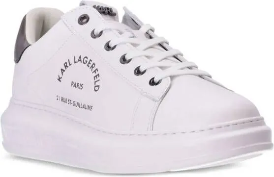 Karl Lagerfeld Rue St-Guillaume Kapri leather sneakers White