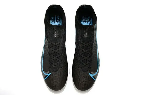 Kids Nike Mercurial Superfly 8 Elite AG-PRO - Black Iron Grey University Blue