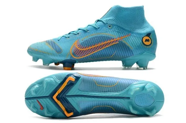 Kids Nike Mercurial Superfly 8 Elite Blueprint Pack - Chlorine Blue Laser Orange Marina