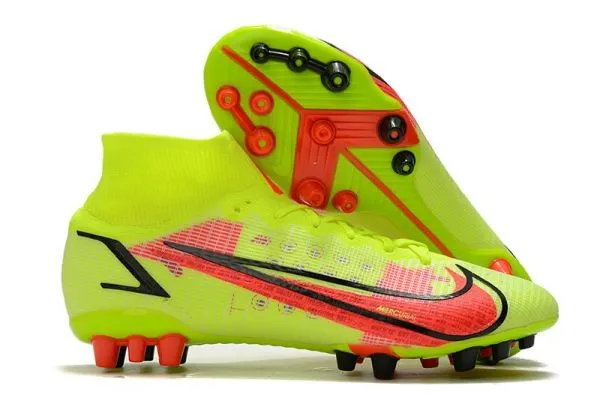 Kids Nike Mercurial Superfly 8 'Montivation Pack' AG-PRO - Volt Bright Crimson Black