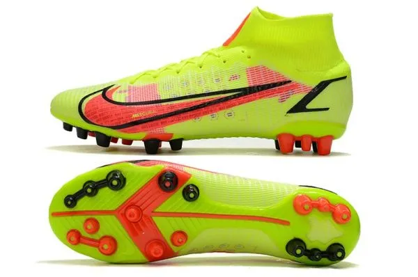 Kids Nike Mercurial Superfly 8 'Montivation Pack' AG-PRO - Volt Bright Crimson Black