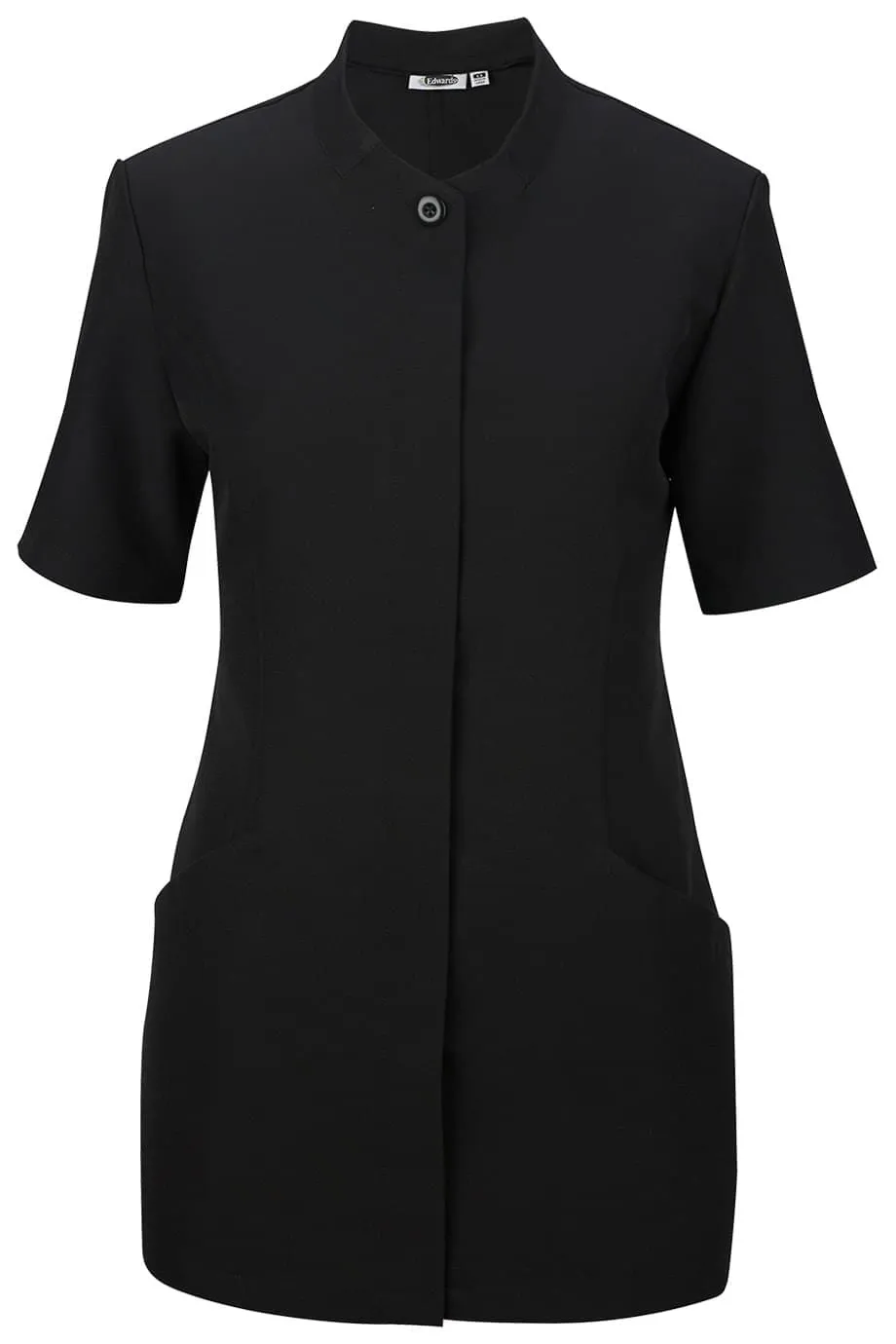 Ladies' Nehru Housekeeping Tunic - Black