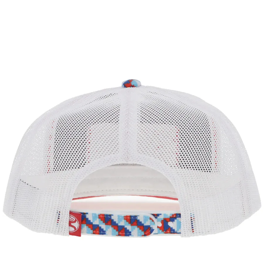 Lakota Red, Blue, and White Hat