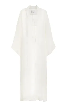 Lisa Marie Fernandez Linen-Blend Gauze Tunic Caftan