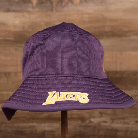 Los Angeles Lakers Purple Bucket Hat | Lakers Arch Brim Fishing Hat | Purple NBA Boonie Hat