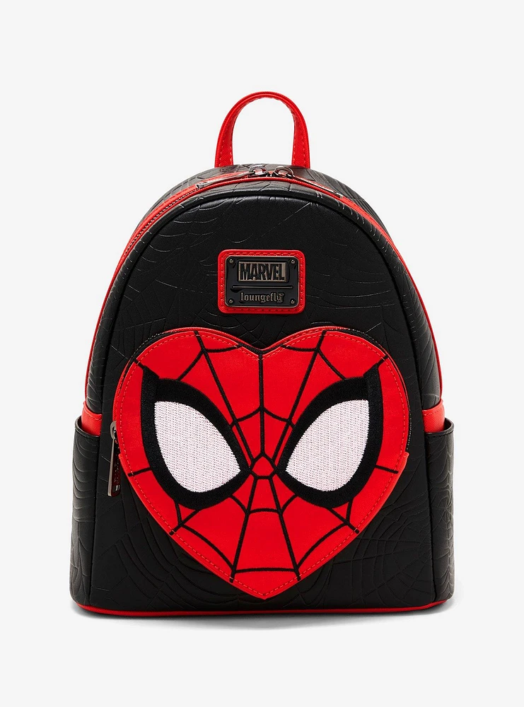 Loungefly Marvel Spider-Man Heart Pocket Mini Backpack - BoxLunch Exclusive