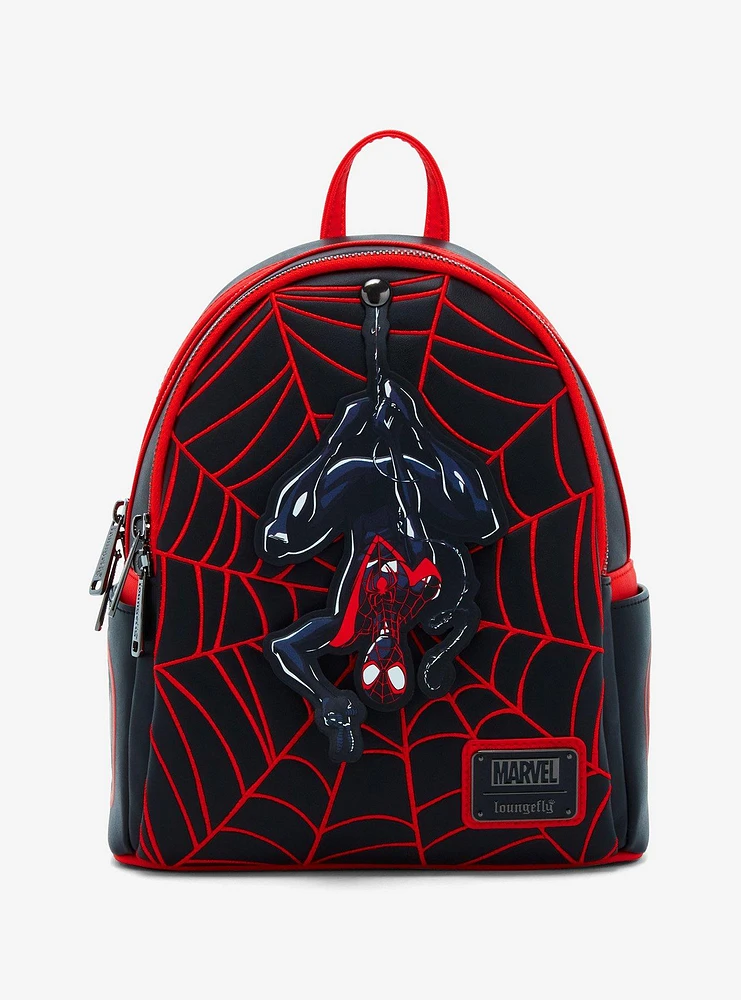 Loungefly Marvel Spider-Man Miles Morales Swinging Web Mini Backpack - BoxLunch Exclusive