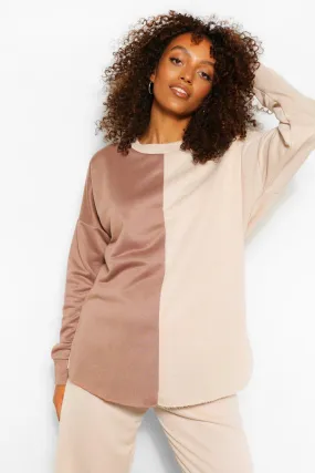 Maternity Colour Block Sweatshirt