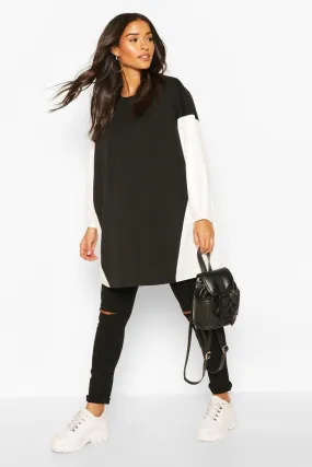 Maternity Contrast Tunic Blouse