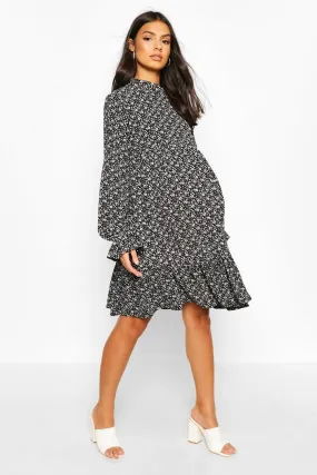 Maternity Ditsy Floral Smock Dress