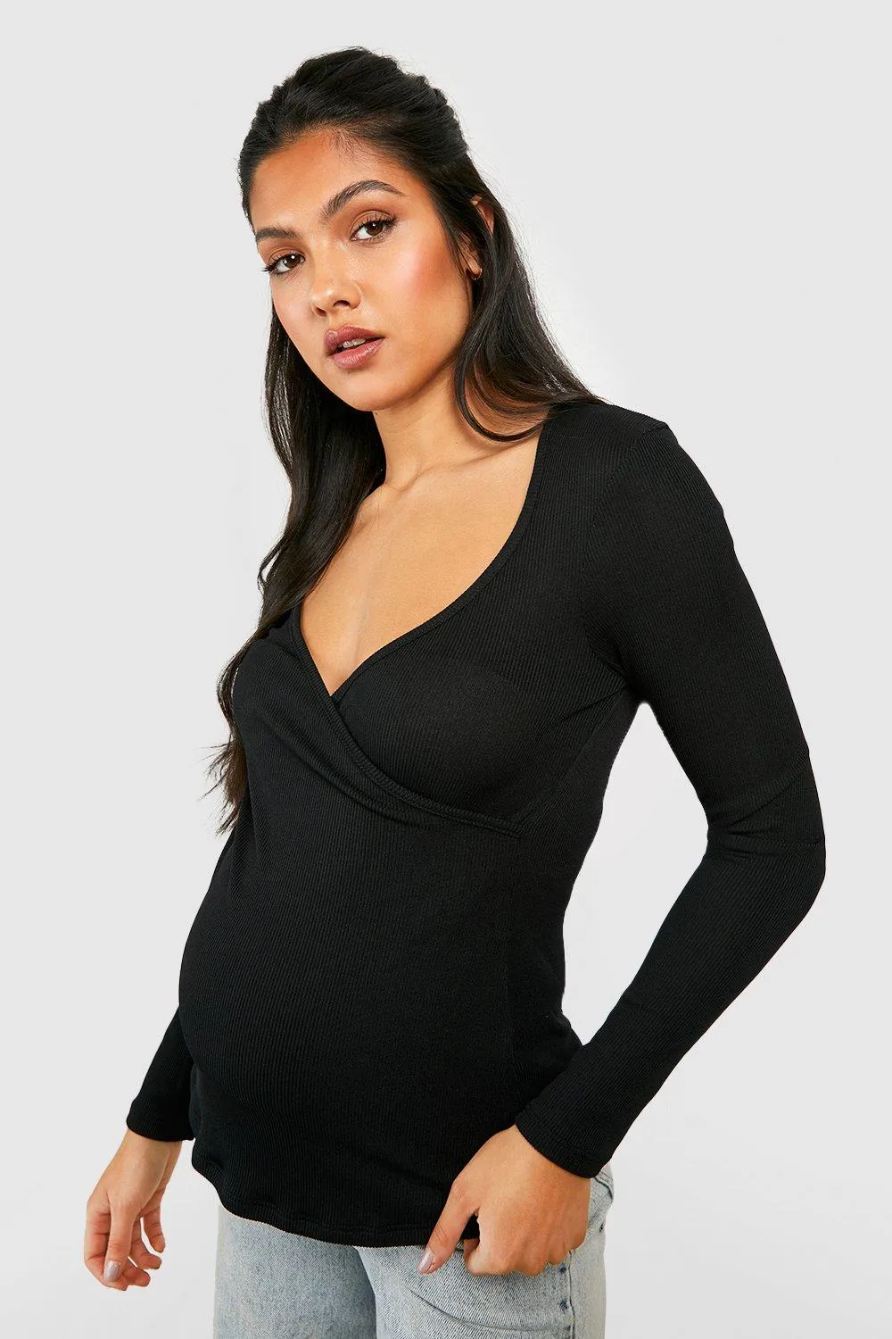 Maternity Nursing Wrap Long Sleeve T-Shirt