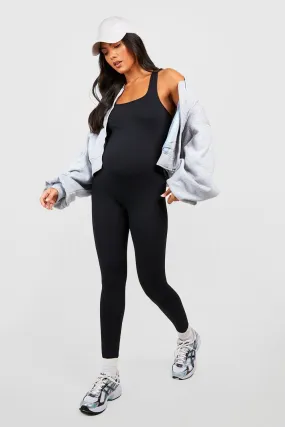 Maternity Seamless Cross Back Unitard