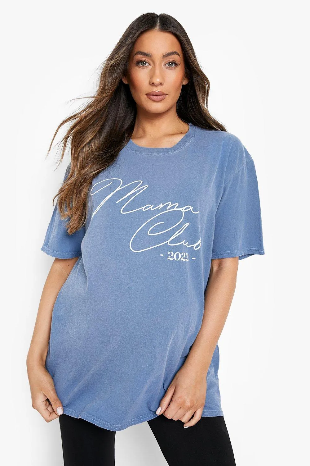 Maternity Washed Mama Club 2022 T-shirt