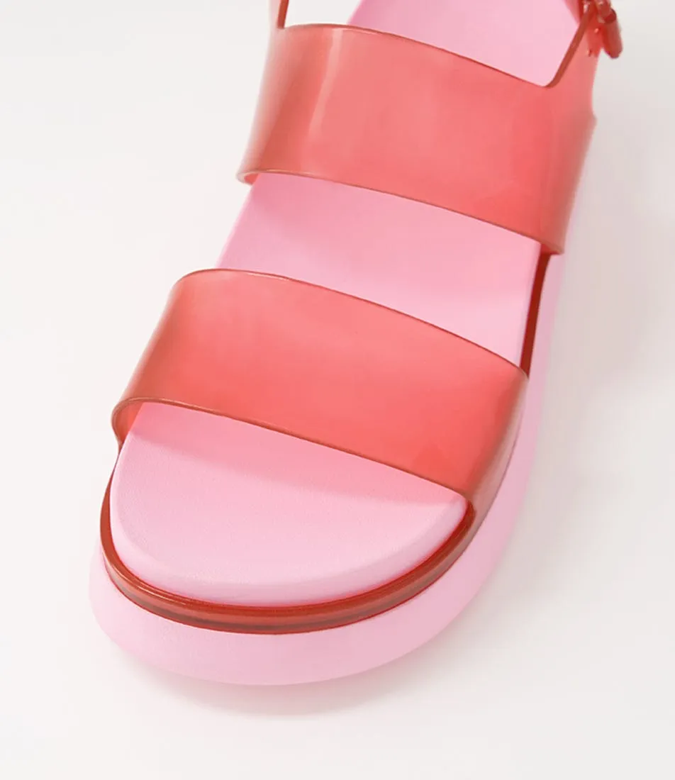 MELISSA Cosmic Sandal Red Pink Pvc Sandals