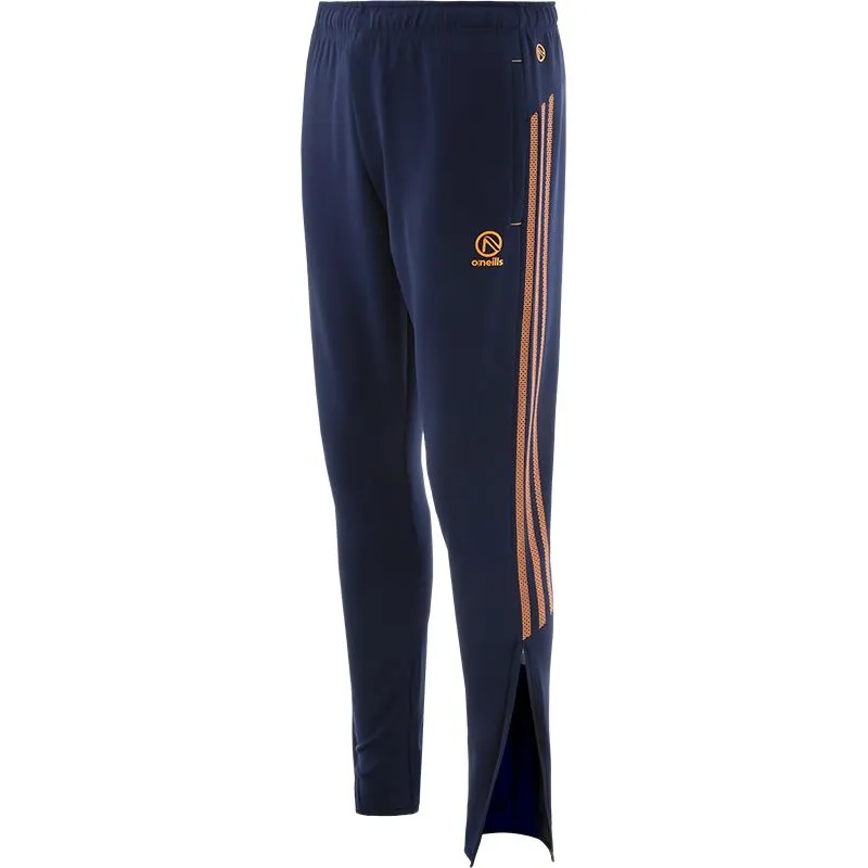 Men's Pluto Hybrid Skinny Tracksuit Bottoms Marine / Orange