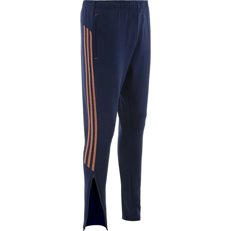 Men's Pluto Hybrid Skinny Tracksuit Bottoms Marine / Orange