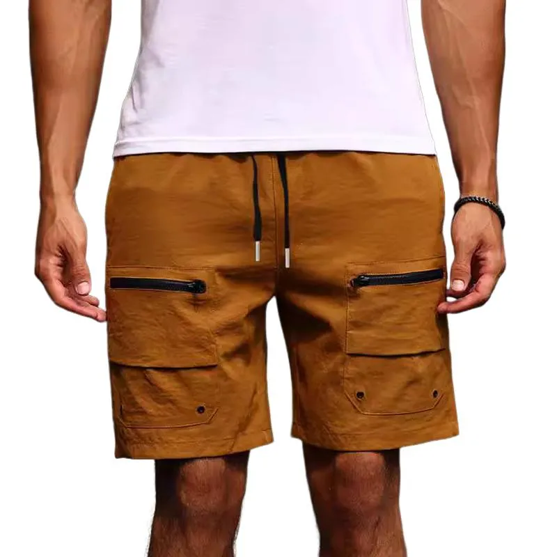 Men's Workwear Loose Solid Color Shorts 74898352X