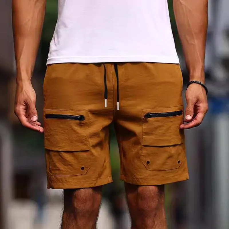 Men's Workwear Loose Solid Color Shorts 74898352X