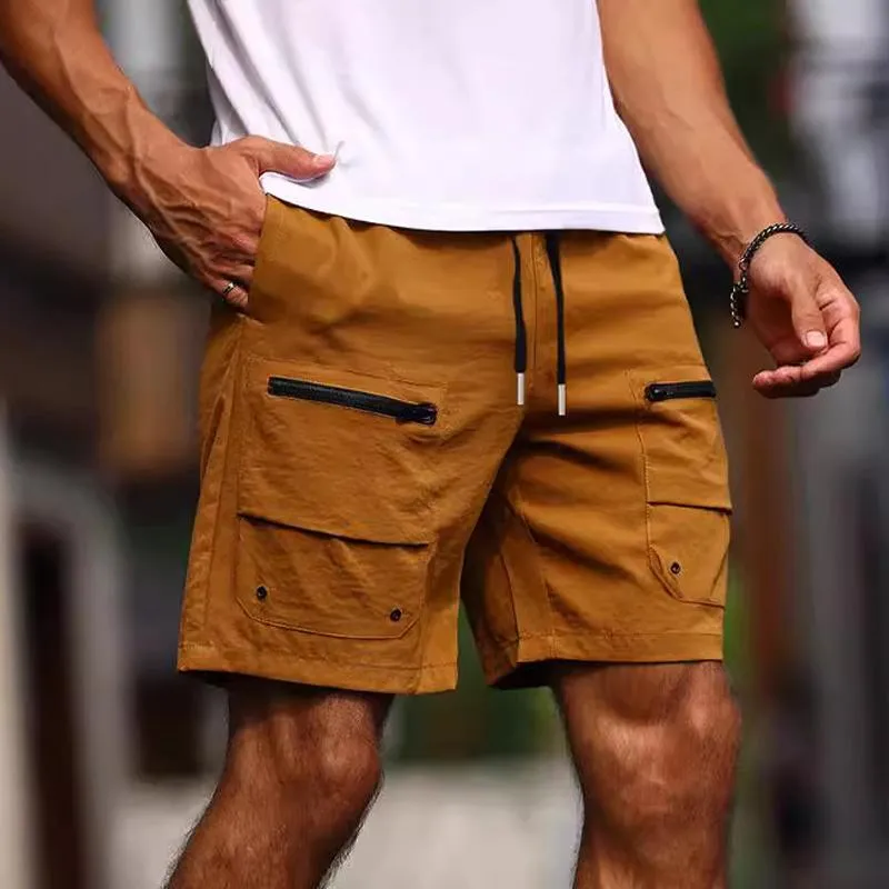 Men's Workwear Loose Solid Color Shorts 74898352X