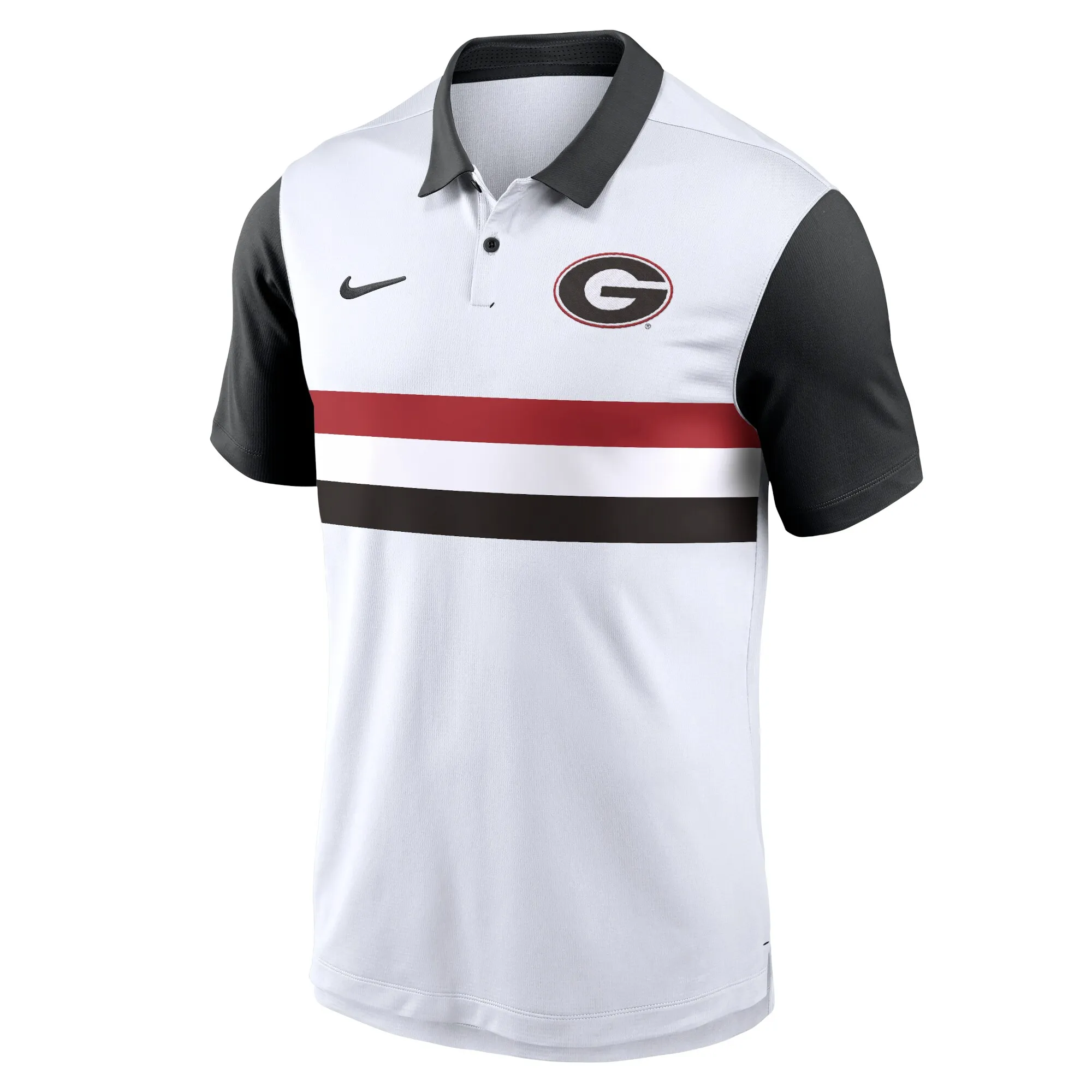 Men's Nike White Georgia Bulldogs Primetime Campus Vapor Performance Polo