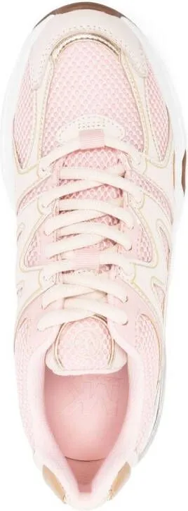 Michael Kors logo-patch mesh-panelling sneakers Neutrals