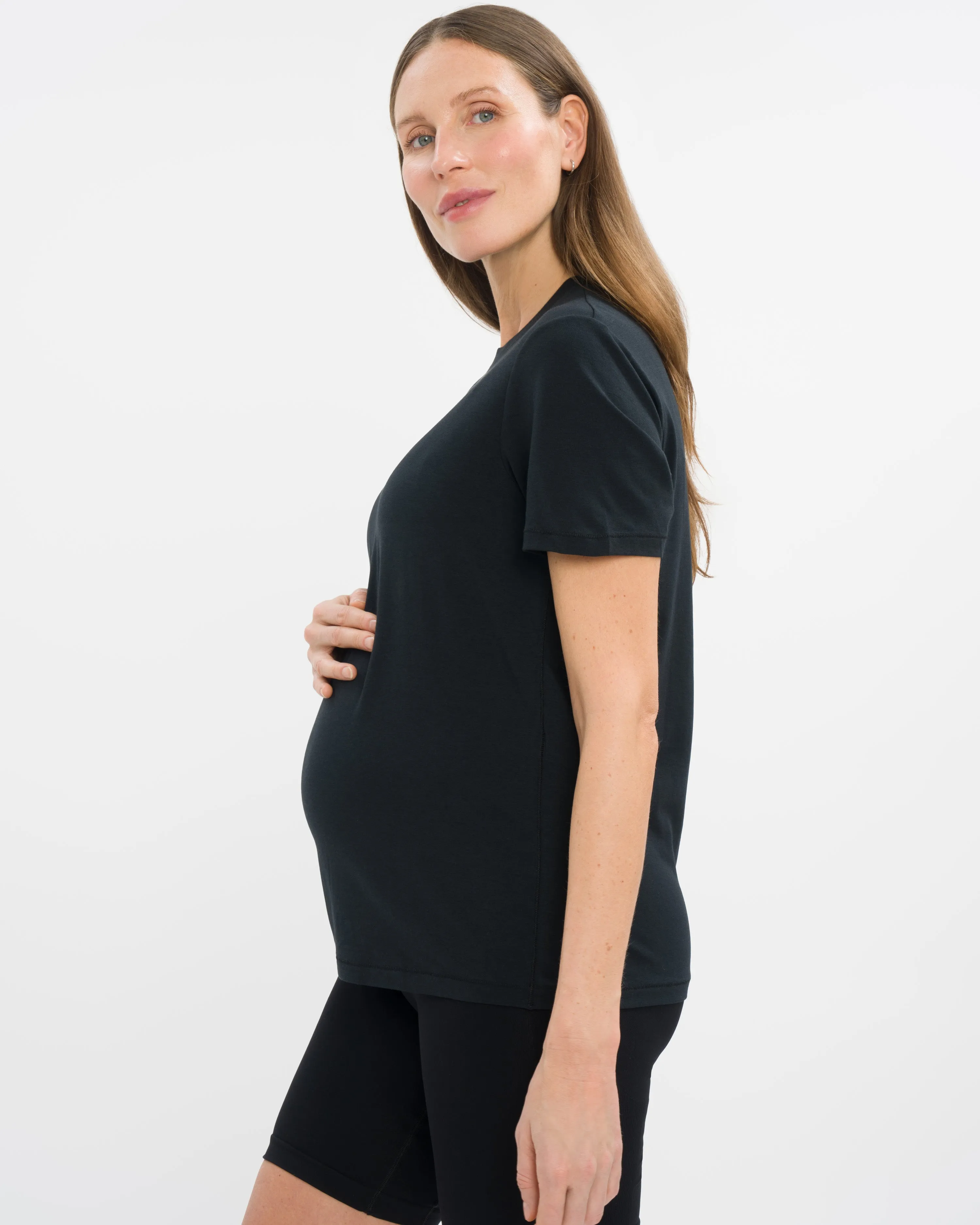 Mila Maternity Biker Set Deluxe - Black