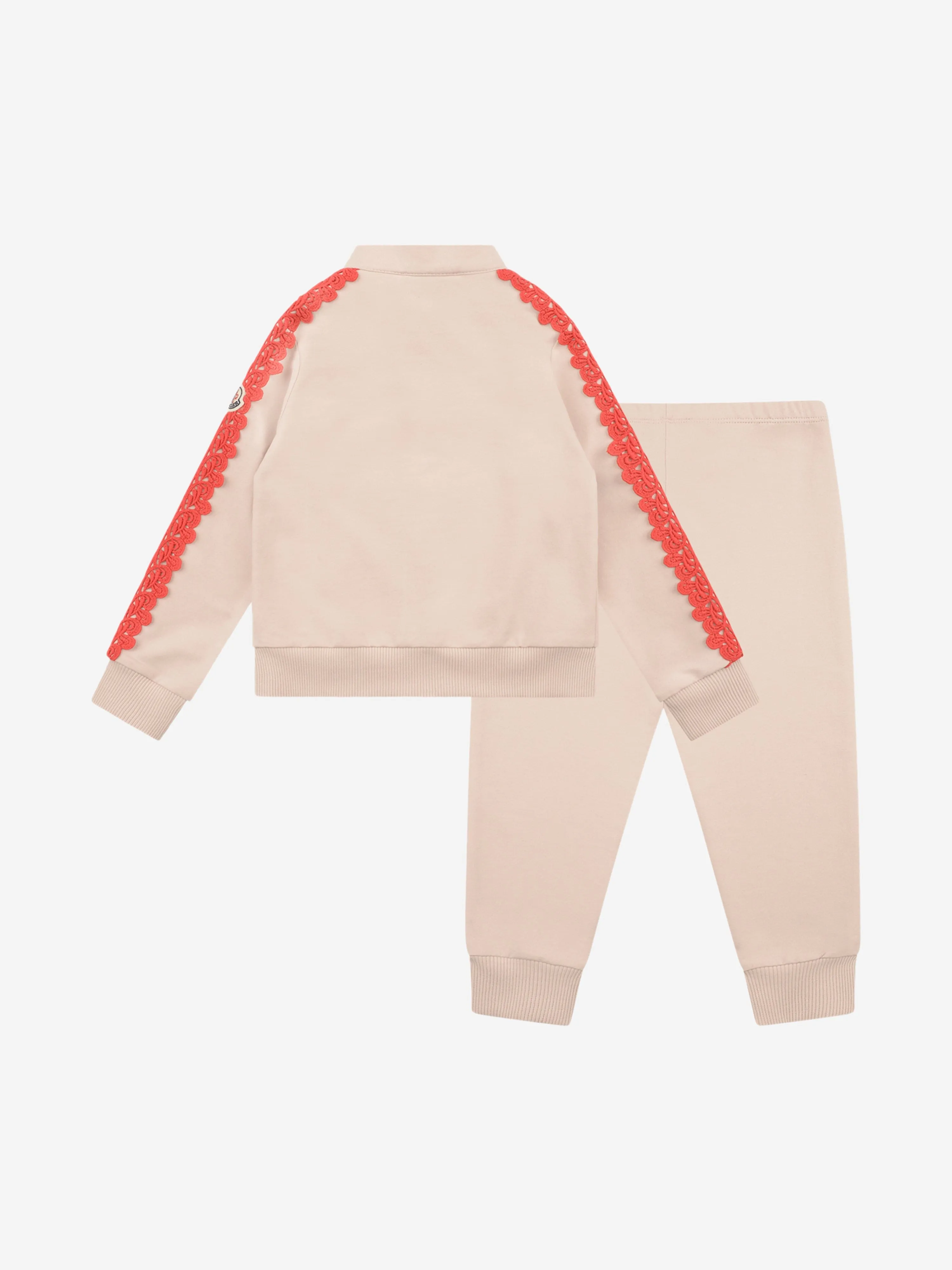 Moncler Enfant Girls Tracksuit With Embroidered Trims