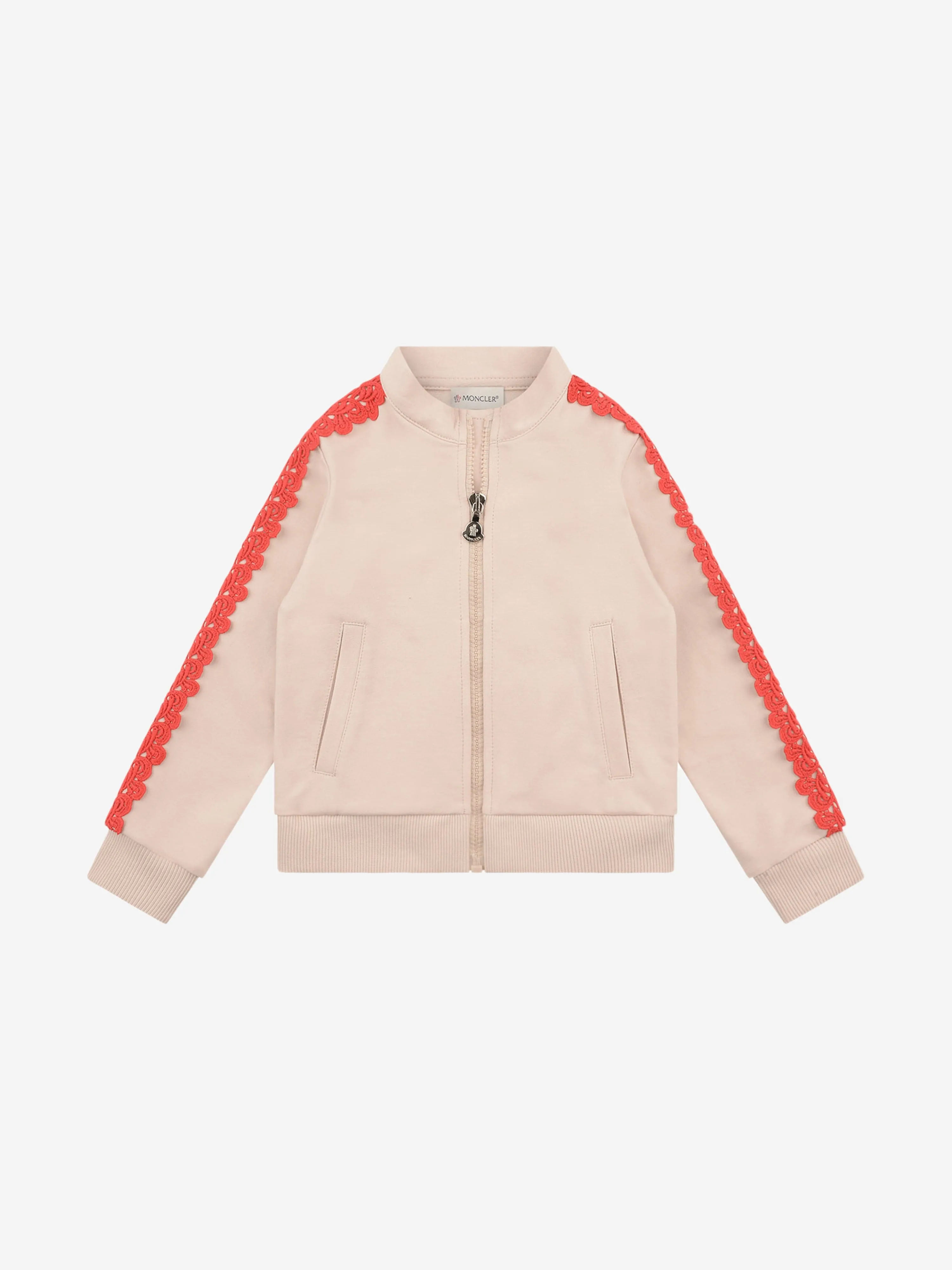 Moncler Enfant Girls Tracksuit With Embroidered Trims