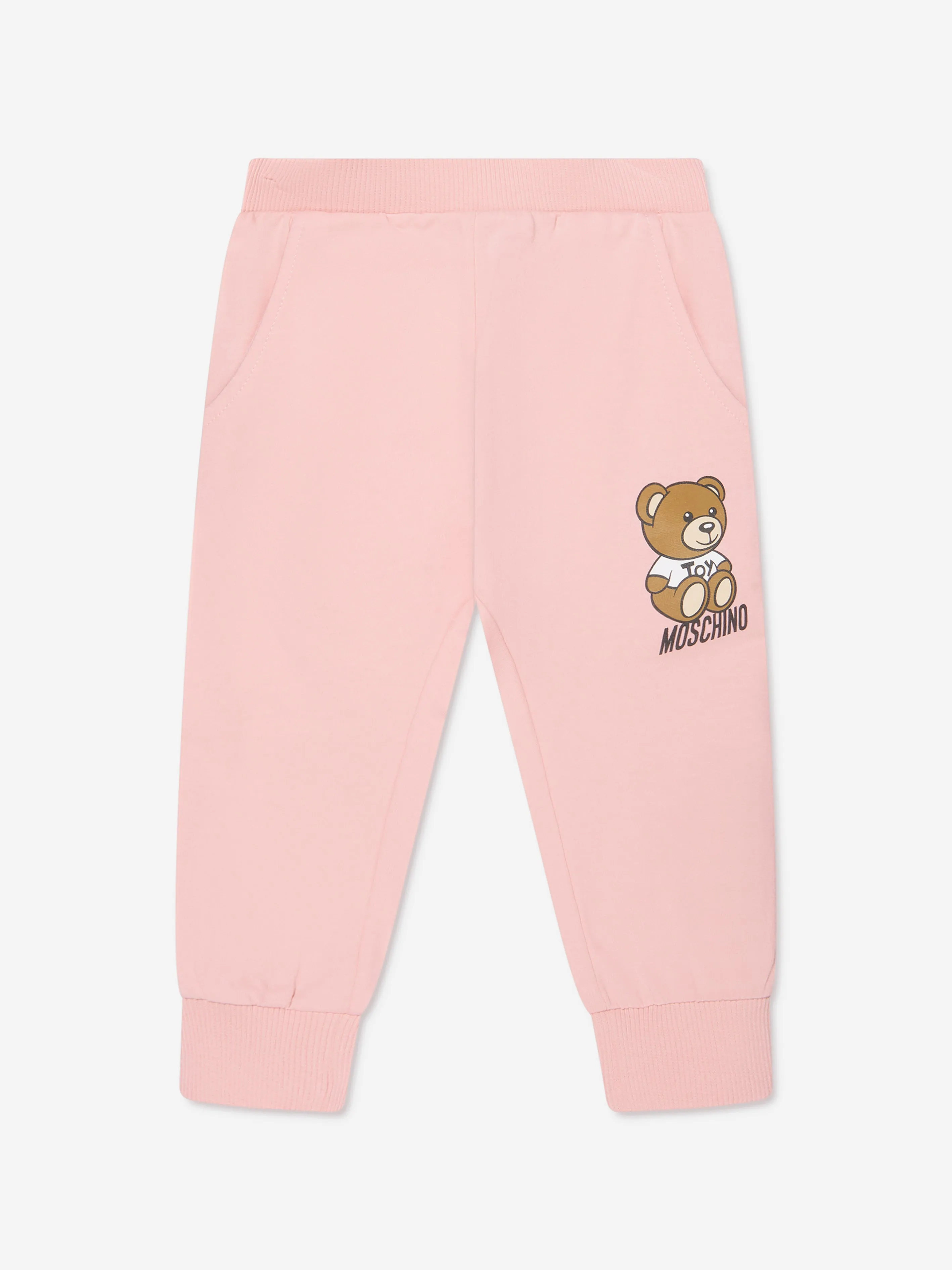 Moschino Baby Girls Teddy Logo Tracksuit in Pink