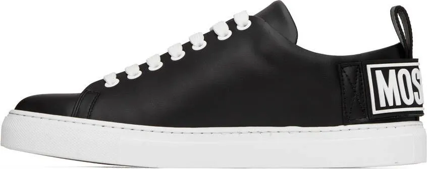 Moschino Black Logo Patch Sneakers