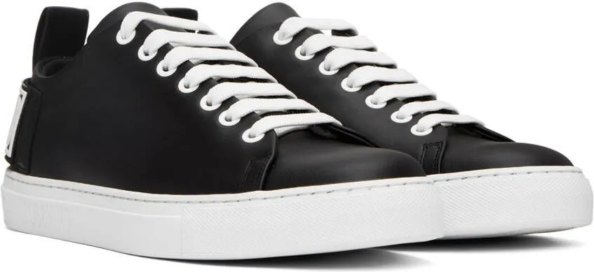 Moschino Black Logo Patch Sneakers