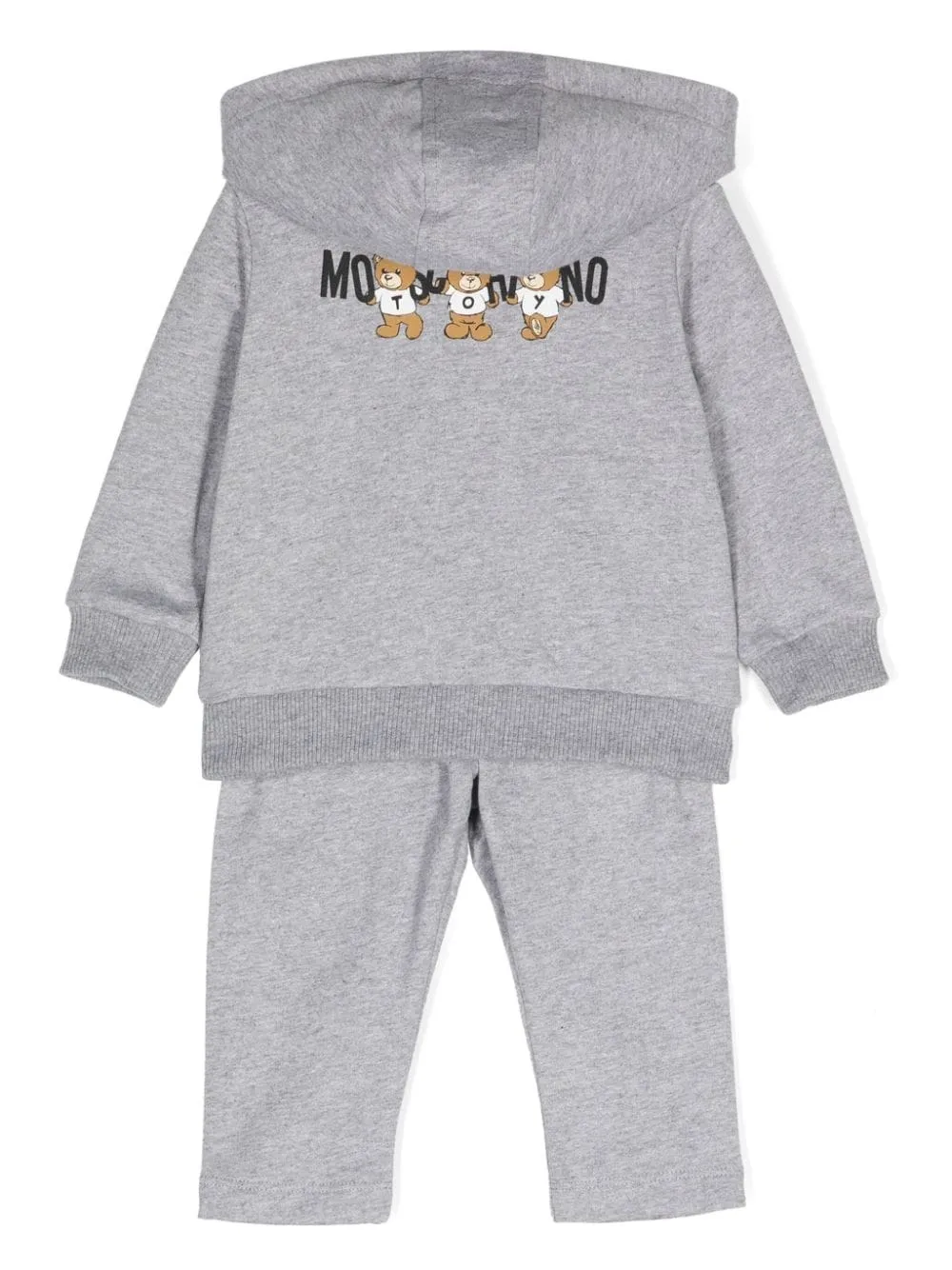 MOSCHINO KIDS Grey Tracksuit with Moschino Teddy Bear Print