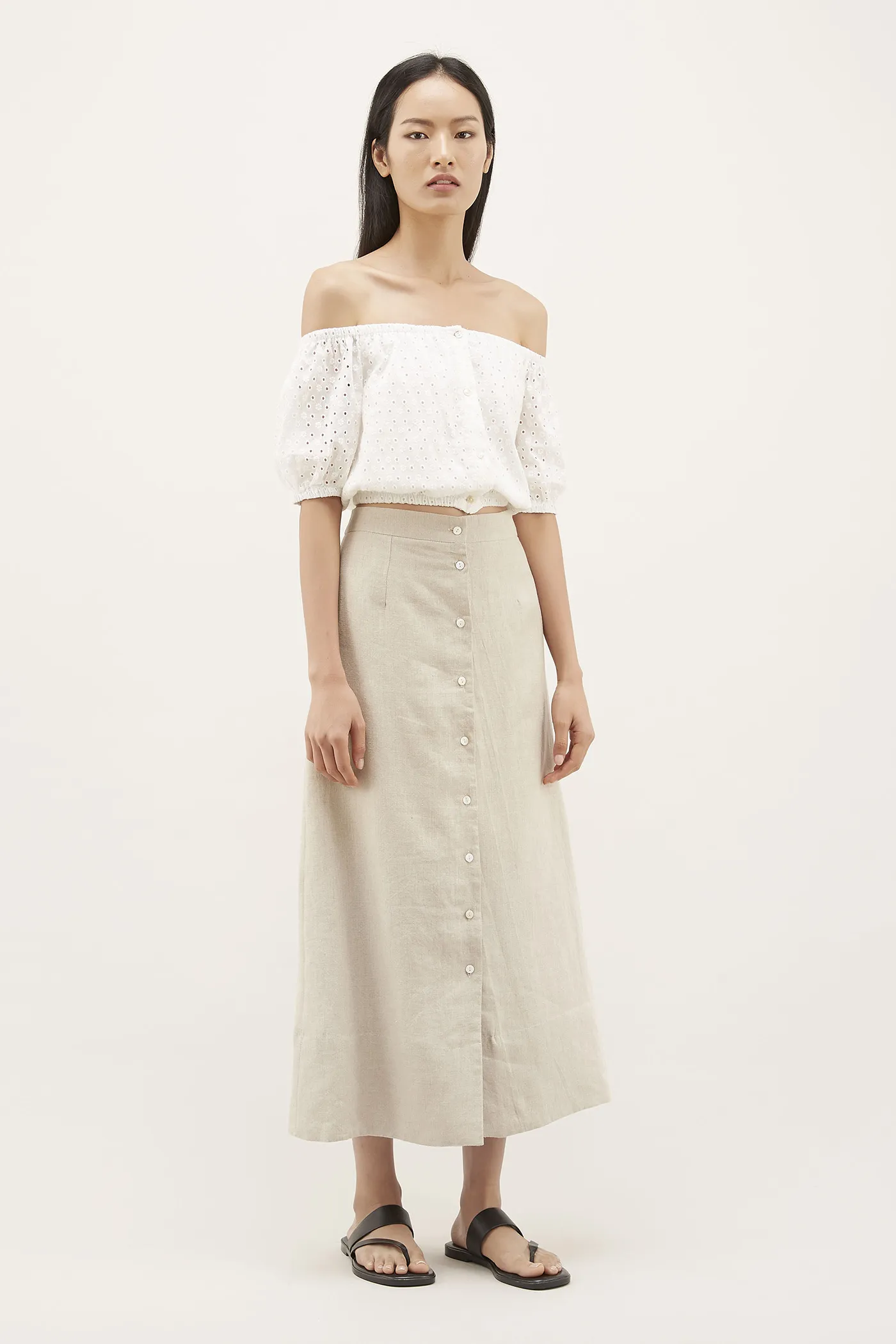 Mylie Button-through Skirt 