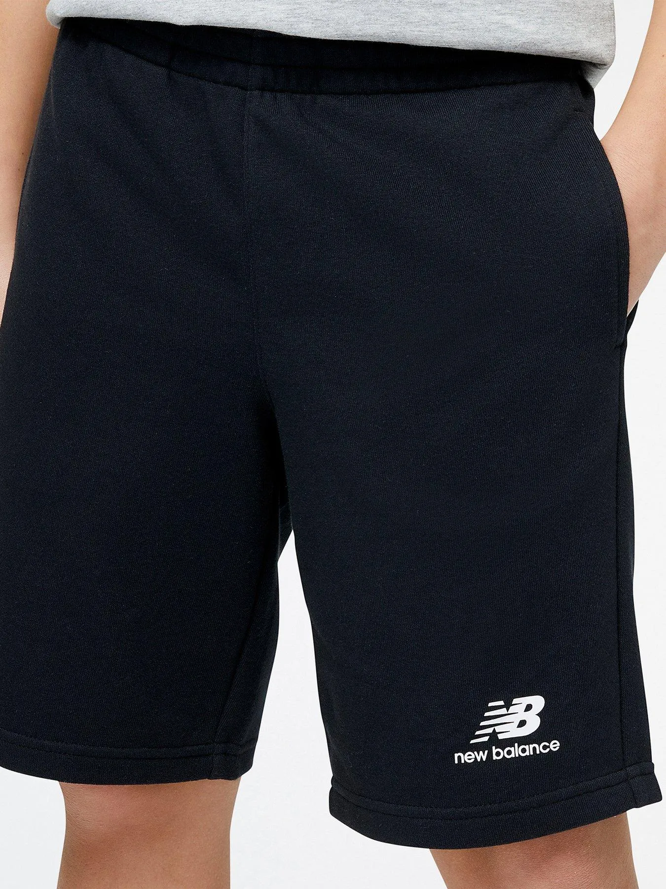 New Balance Essentials Stacked Logo Short - Black