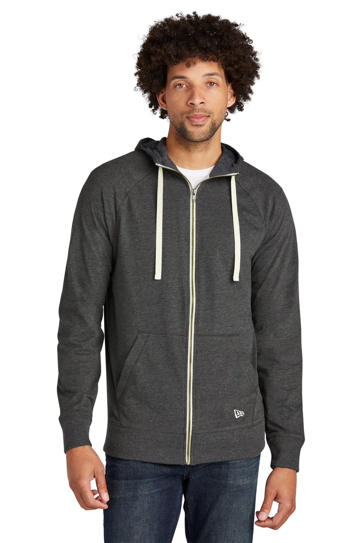 New Era Sueded Cotton Blend Full-Zip Hoodie