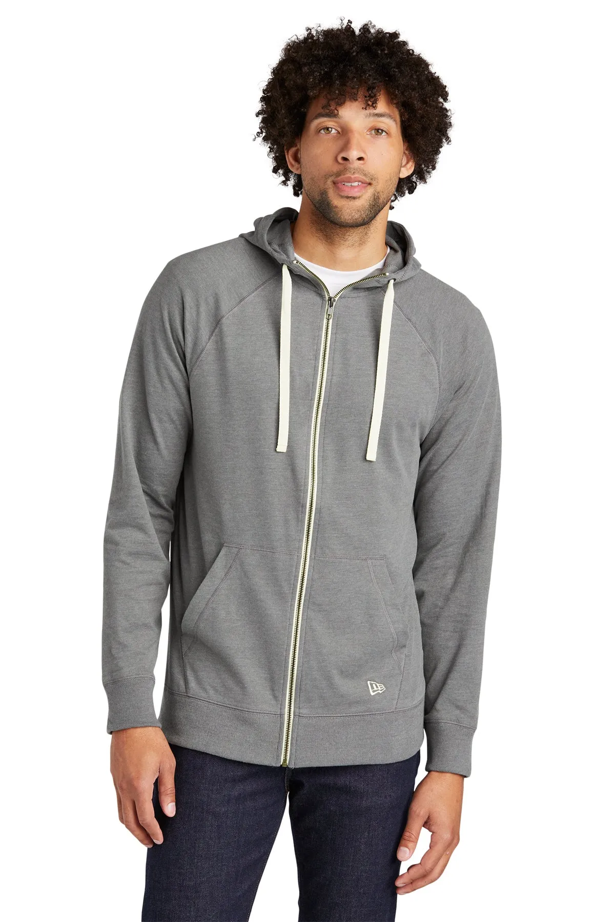 New Era Sueded Cotton Blend Full-Zip Hoodie