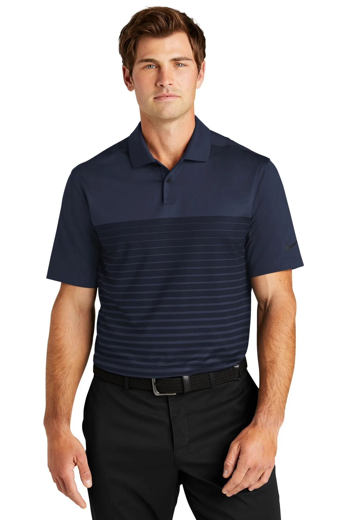 Nike Dri-FIT Vapor Block Customized Polos, Midnight Navy