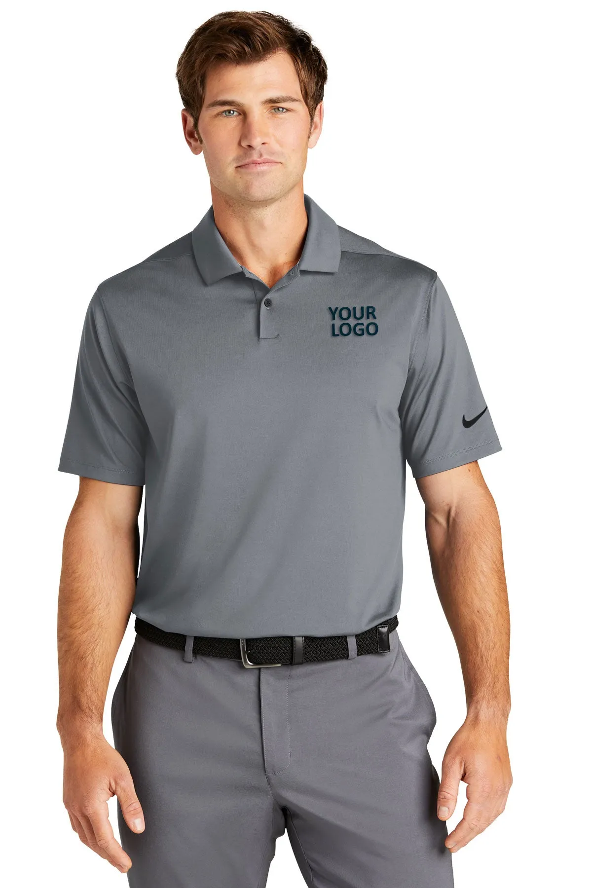 Nike Dri-FIT Vapor Customized Polos, Cool Grey