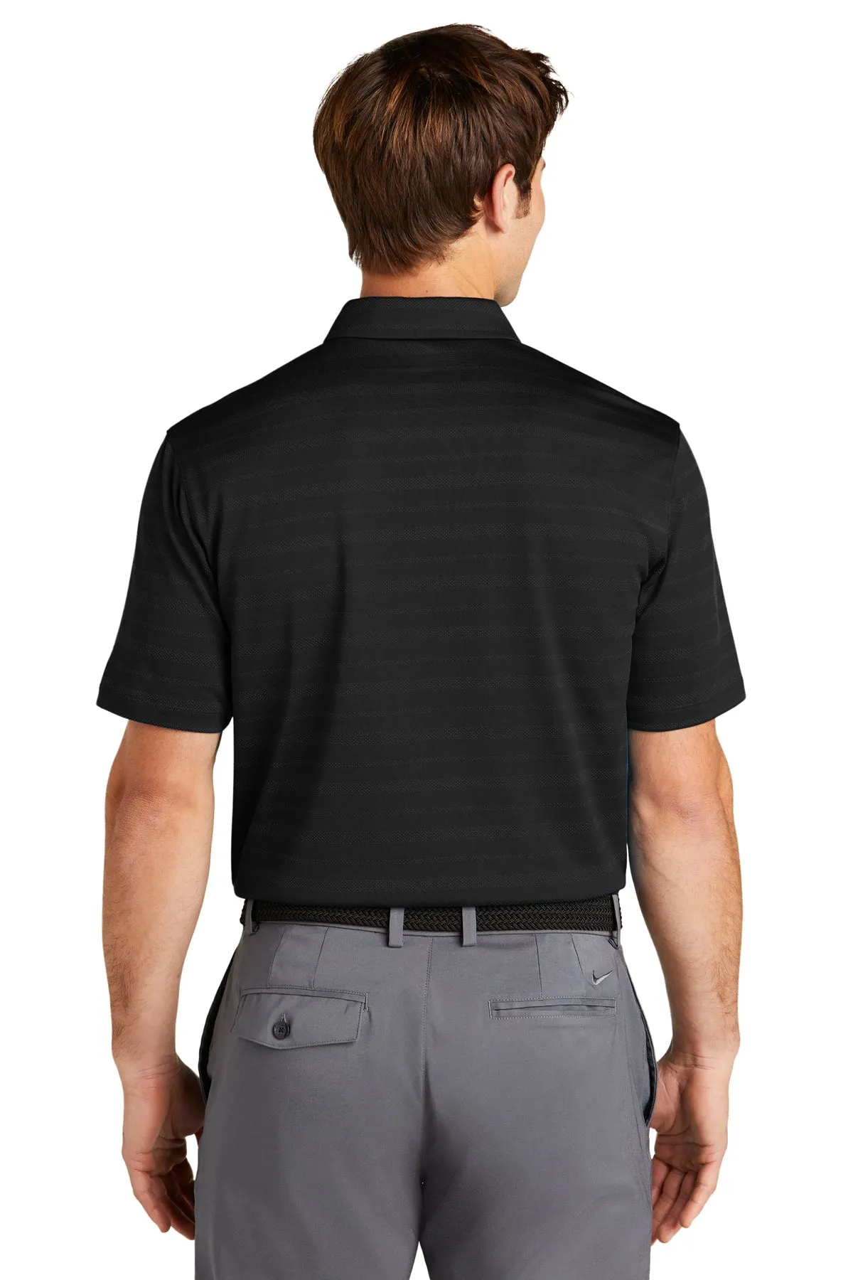 Nike Dri-FIT Vapor Jacquard Customized Polos, Black