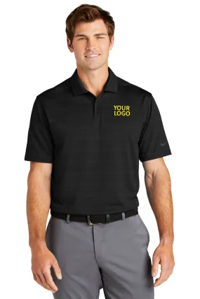 Nike Dri-FIT Vapor Jacquard Customized Polos, Black