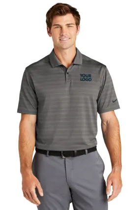 Nike Dri-FIT Vapor Jacquard Customized Polos, Dark Grey