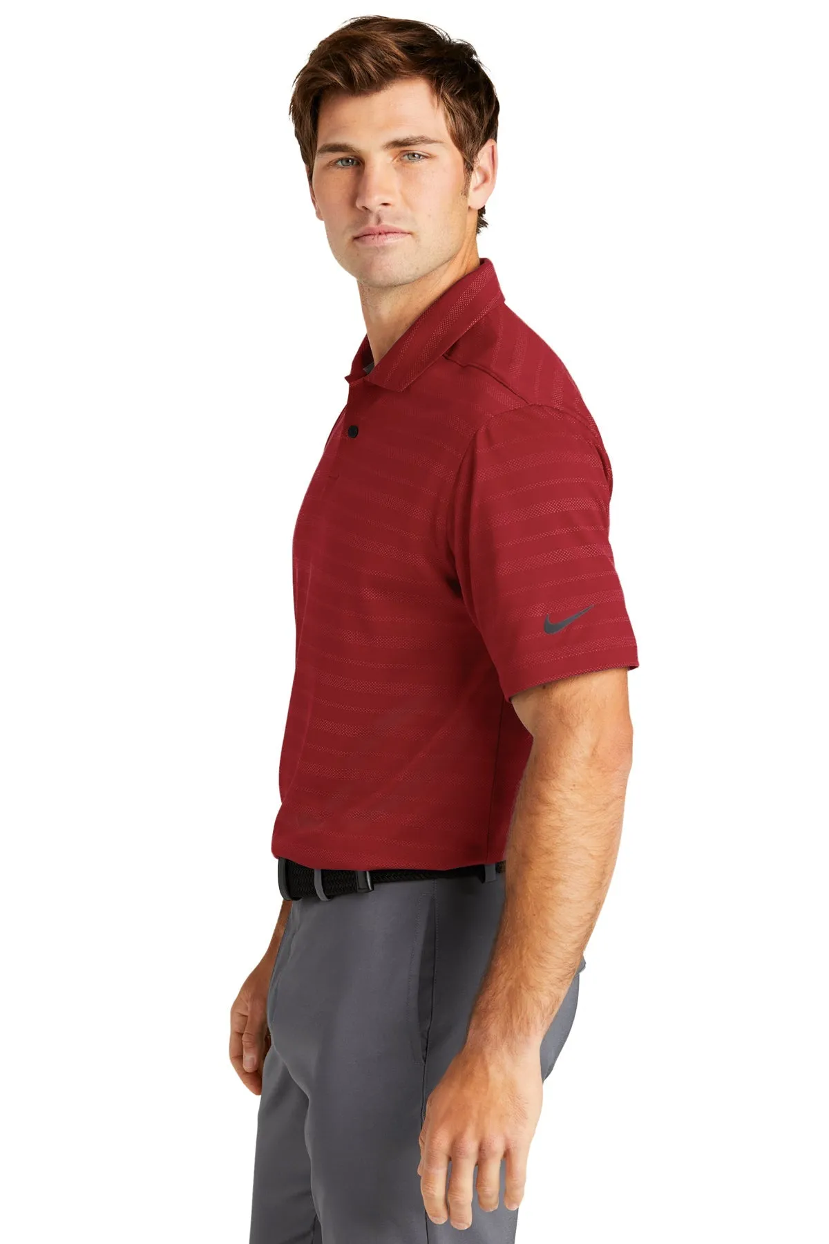 Nike Dri-FIT Vapor Jacquard Customized Polos, Team Red