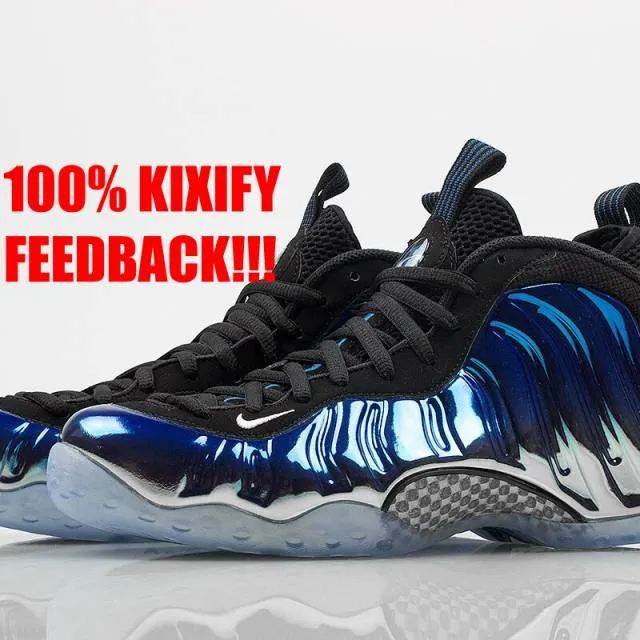 Nike Foamposite Blue Mirror Free shipping!