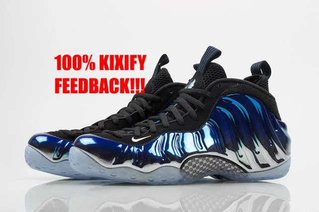 Nike Foamposite Blue Mirror Free shipping!