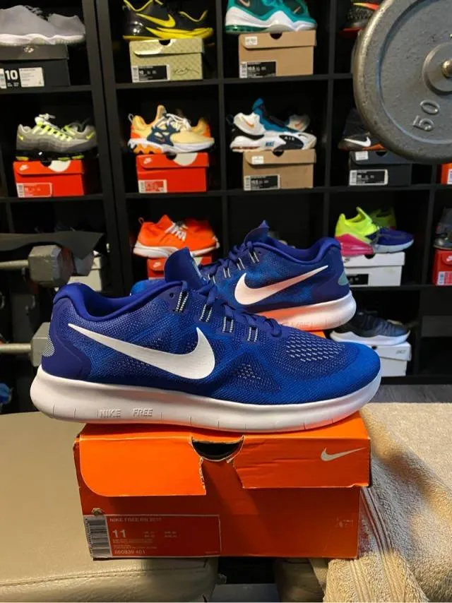 Nike Free RN 2017 Deep Royal sprite size 10 Nike free run