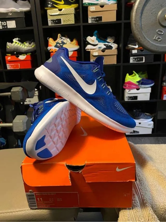 Nike Free RN 2017 Deep Royal sprite size 10 Nike free run