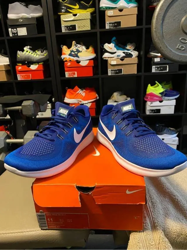 Nike Free RN 2017 Deep Royal sprite size 10 Nike free run