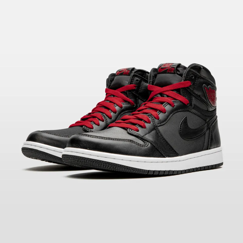 Nike Jordan 1 "Black Satin Gym Red" High